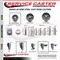 Service Caster 3 Inch Semi Steel 12 Inch Threaded Stem Caster Set with Brake SCC-TS20S314-SSS-PLB-121315-4 - alternate 4